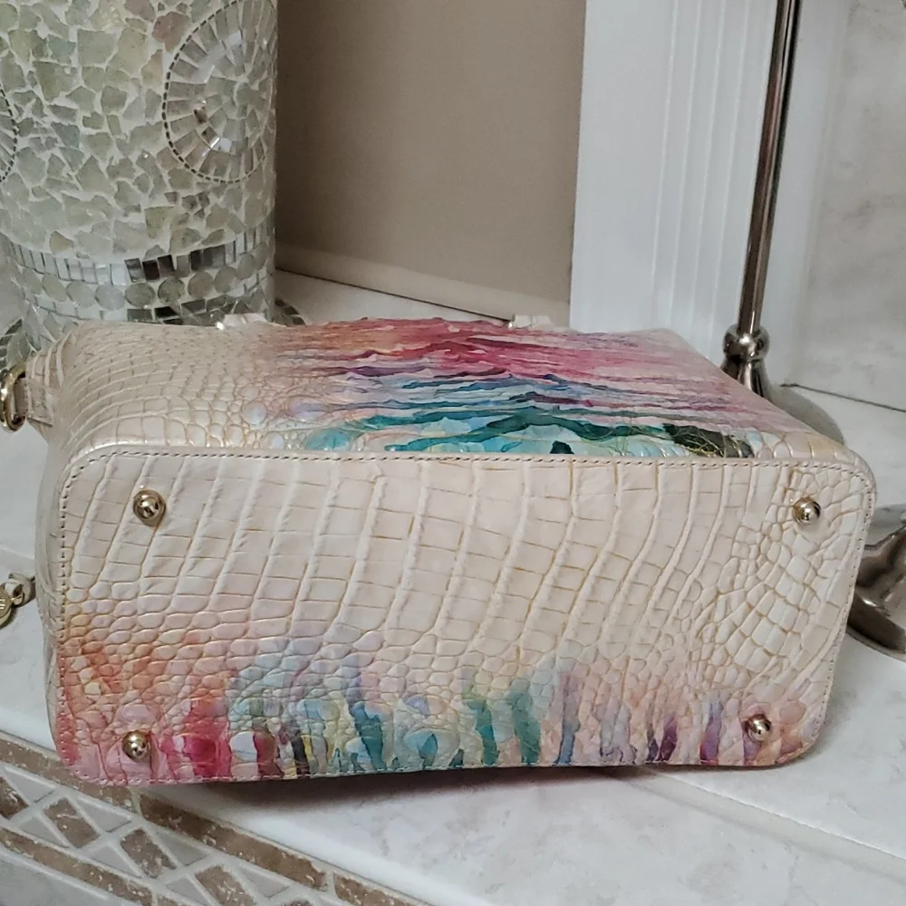 ๐งก๐ BRAHMIN ENTICE OMBRE Duxbury Satchel ONLY ๐๐งก - Picture 9 of 9